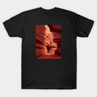 Antelope Canyon Walls Arizona US T-Shirt